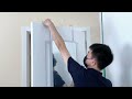 17501751 installation of lvsomt gift box rgb color fulllength mirror with walldoor