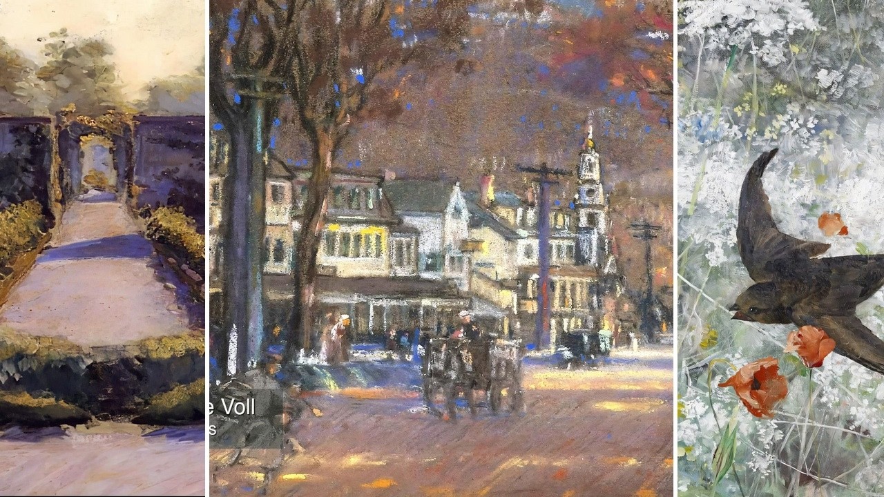 Impressionist Art TV — Silent Art Gallery · August 19 Morning | Street Scene with Fig… & others