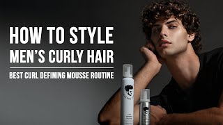 Men’s Curly Hair Routine: How to Define Curls & Eliminate Frizz | Avenue Man Curl Defining Mousse screenshot 5