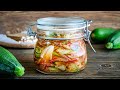 Маринованные КАБАЧКИ на Зиму и как Закуска🍴 Готовим БЫСТРО - через пару часов уже можно есть! Цукини