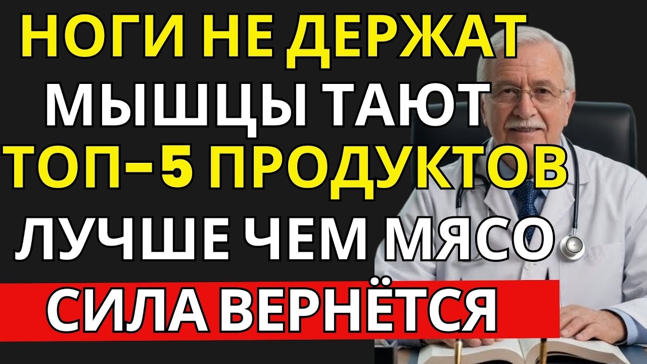 Слабость мышц после 60 — это НЕ возраст: врач раскрывает 5 продуктов для силы | ВРАЧ ОБЪЯСНЯЕТ