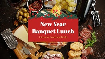 Free New Year Lunch Invite Video Template (Customizable) - FlexClip