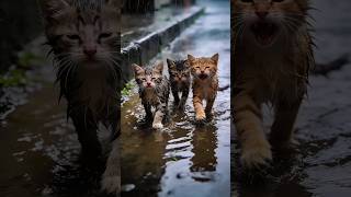 Three Shivering Kittens Lost Everything In The Storm Until This Happened