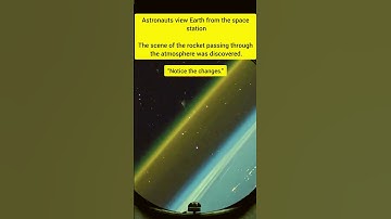 Astronauts Witness Earth as Rocket Breaks Through the Atmosphere #universe #space #rocket