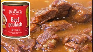 Goulash IN A CAN!! - WHAT ARE WE EATING?? - The Wolfe Pit