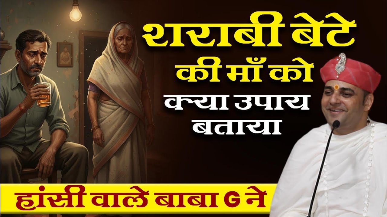 शराबी बेटे की माँ को क्या उपाय बताया हांसी वाले बाबा G ने ।। #shreebalajidhamhansi #hansiwalebabag 