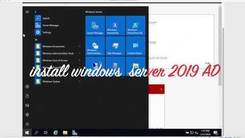 QIT2020_10 Windows Server 2019 Active Directory install on VirtualBox