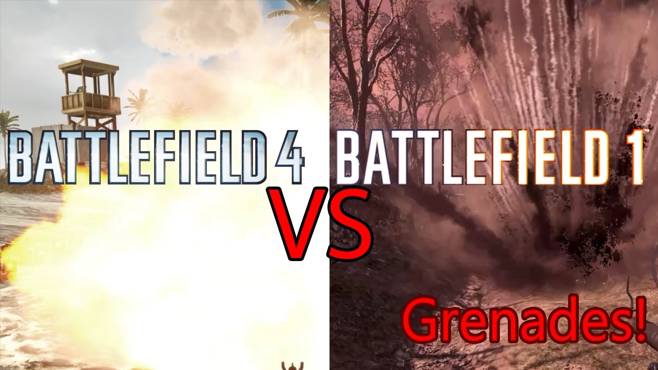 Grenade's Animation and Timings - BF1 to BF4 Comparison