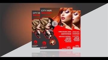 Create Beautifull Hair Saloon Flyer Design On Corel Draw x7.//By Graphics 4you