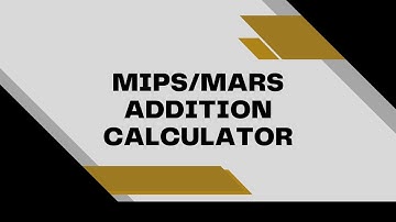 Basic Addition Calculator Program | MIPS Assembly Tutorial
