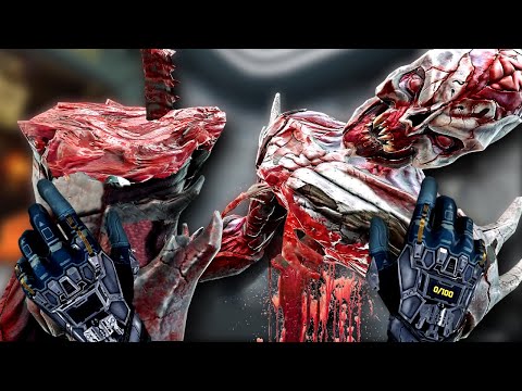 RIP ENEMIES APART with your HANDS in this VR GAME! VR DOOM on steroids...