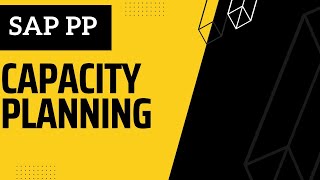 SAP PP Capacity Planning | SAP PP Training By Etechno Solution