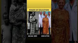 POWER OF EDUCATION!ABEFORE 1985.          2025 AFTER.  long time pass