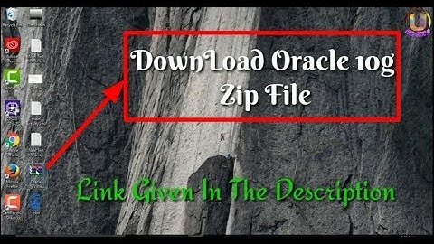How to install oracle 10g In windows 7/8/10