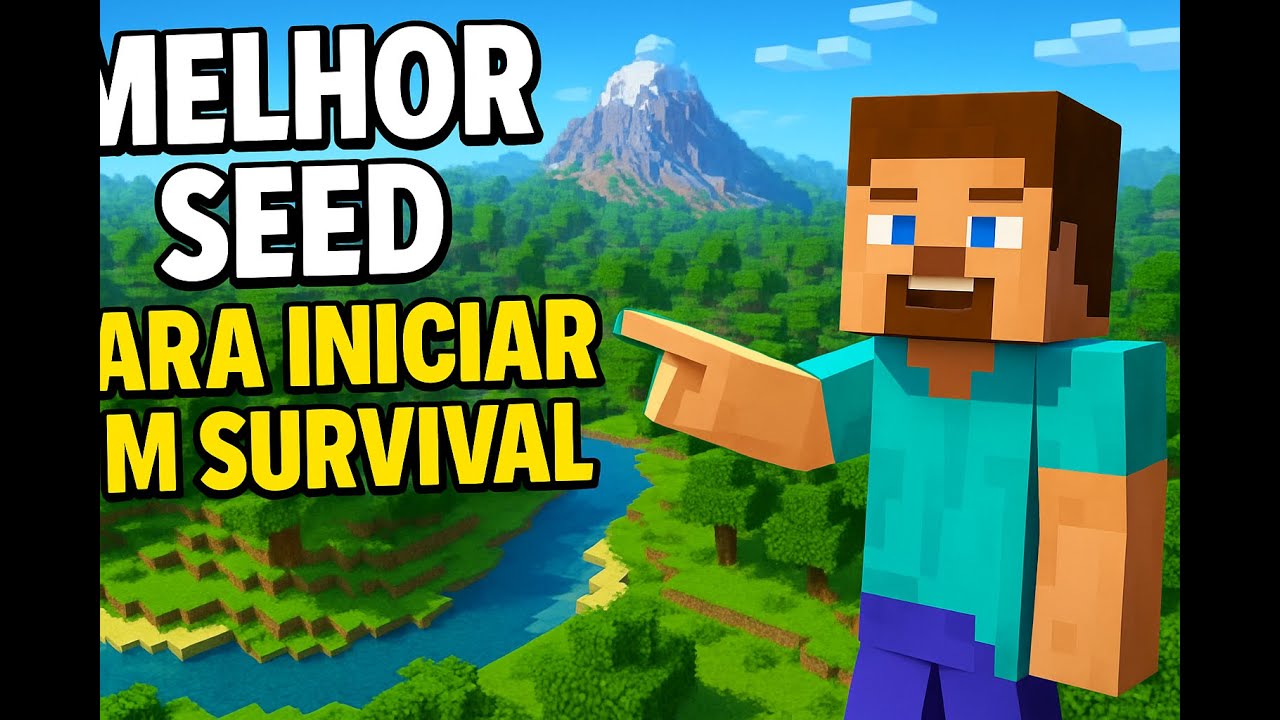 MELHOR SEED PRA COMEÇAR BEM NO ( MINECRAFT BEDROCK ) 1.21+ - YouTube