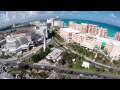 Cancun Hotel & Club Zone Drone Flyover