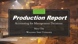 Production Report Process Cost