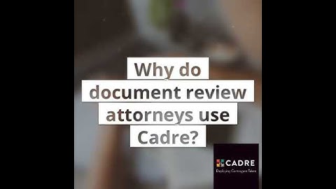 Why do Document Review Attorneys Use Cadre Scheduling?