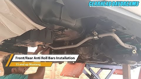 Anti Roll Bars / Sway Bars and Adjustable End Links Installation Mustang GT 2015 and Up