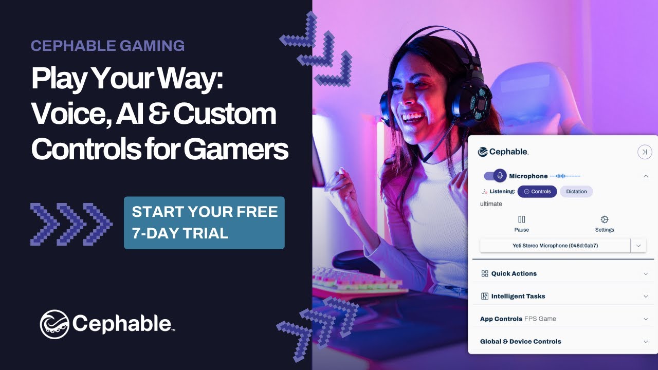 Cephable for Gaming | Play Your Way: Voice, AI & Custom Controls for ...