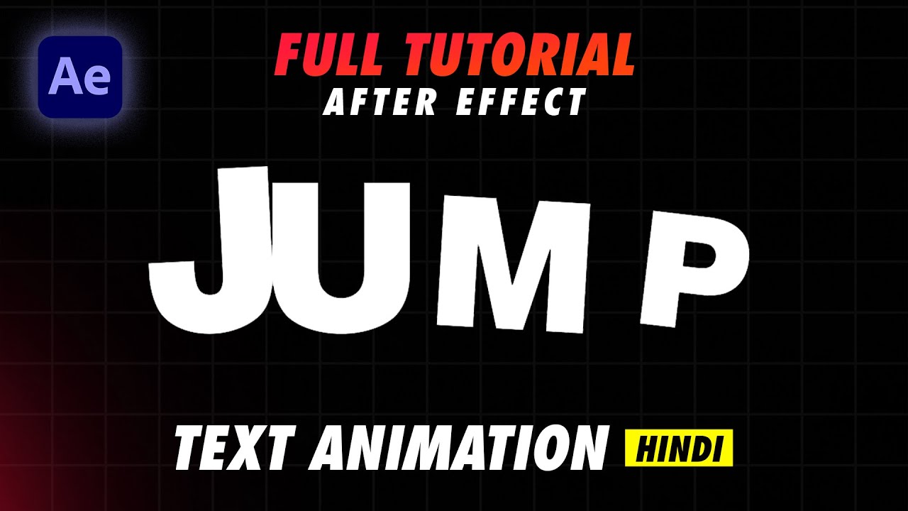 Catchy Jump Text Animation for Intros & Outros | After Effects Tutorial ...