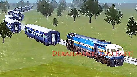 Indian Train WDP-4 in American Midwest Got Derailment Because Too Fast In Rainy Day - Train Sim
