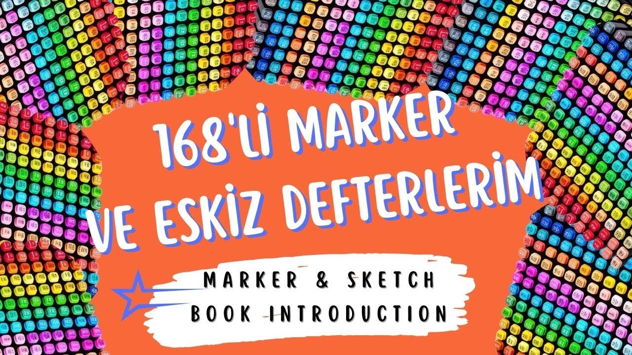168 Lİ MARKER KALEM SETİ 🌸 ESKİZ DEFTERLERİM😍BİRLİKTE DENEYELİM