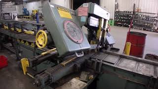 DoAll Band Saw with rolling stock feed