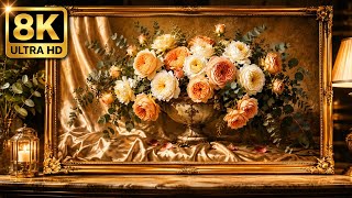 Elegant Peach & Cream Roses | 4K UHD Floral TV Art for Samsung Frame TV screenshot 5