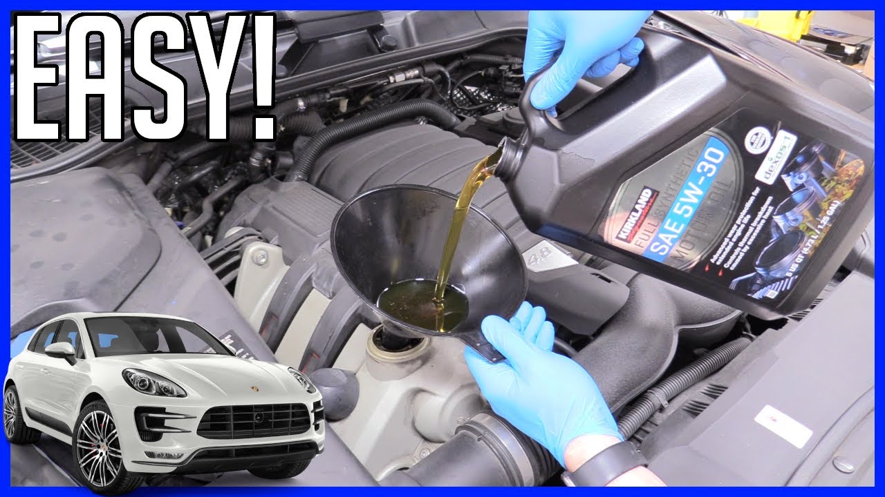 How To Change Oil And Filter Porsche Cayenne 4.8L V8 2010-2014 - Youtube