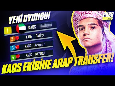 KAOS TAKIMINA YENİ KATILAN ARAP OYUNCU | PUBG Mobile