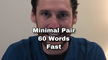 60 Word/Sound Minimal Pair Practice - Fast