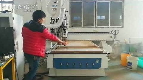 Making Cabinet Door by CNC Wood Router with Three Spindles STM1325-3T