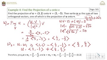 Chapter 8 - Vectors| 8-3 Dot Products and Vector Projection(2)