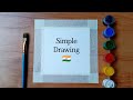 Easy watercolor republic day drawing/easy painting trick/poster colour painting ideas