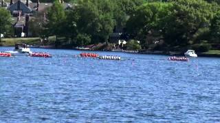 UW Men's 2V8 E. Sprints 5-17-15; L to R: Princeton, Cornell, BU, Syracuse, Wisco