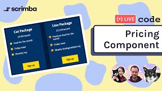 Live-code a pricing component | HTML, CSS & JavaScript