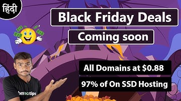 Namecheap Black Friday Offer Coming soon | .COM, .NET & SSD Hosting at $0.88 🔥