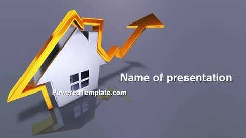 Real Estate Rate PowerPoint Template by PoweredTemplate.com