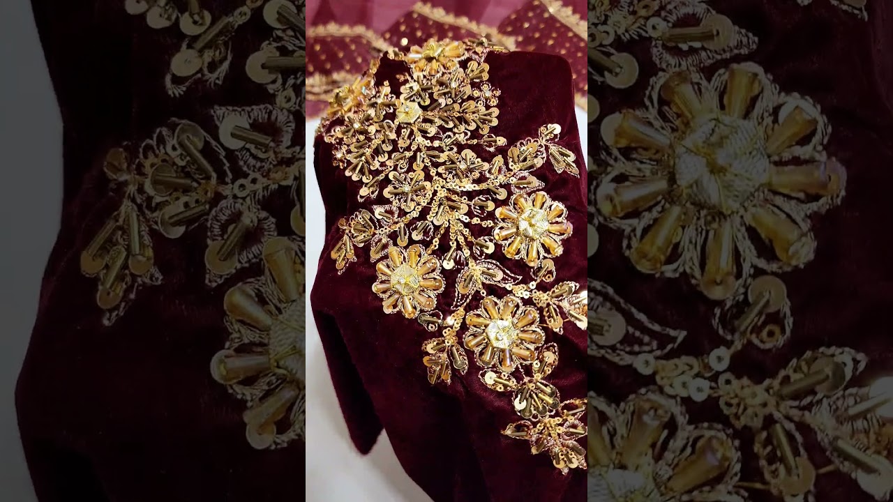 Baroque Maroon Formal Velvet Collection