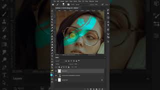 Special effect in Photoshop | Photoshop tutorial | portrait image editing | #shorts