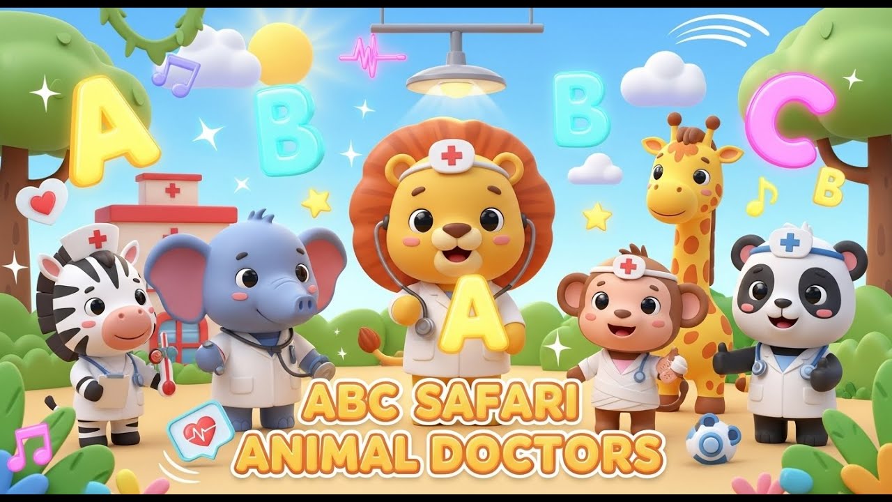 ABC Safari Animals Doctors Song | Vivid Nest