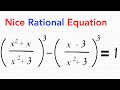 I Solved A Rational Equation  | You Should Try It Out