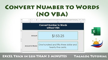 Excel Convert Number to Words (No VBA)