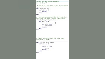 Continue and leave statement in a SAS do loop