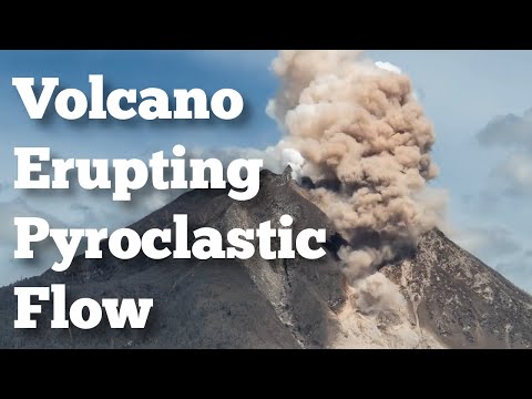 Volcano Erupting with Pyroclastic Flows