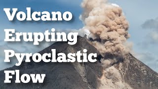 Volcano Erupting with Pyroclastic Flows #shorts #freeschool #volcano