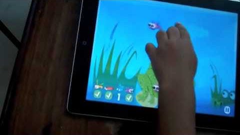 iPad Hand Eye Coordination App @ The Wonder Years Preschool, Daycare Trivandrum