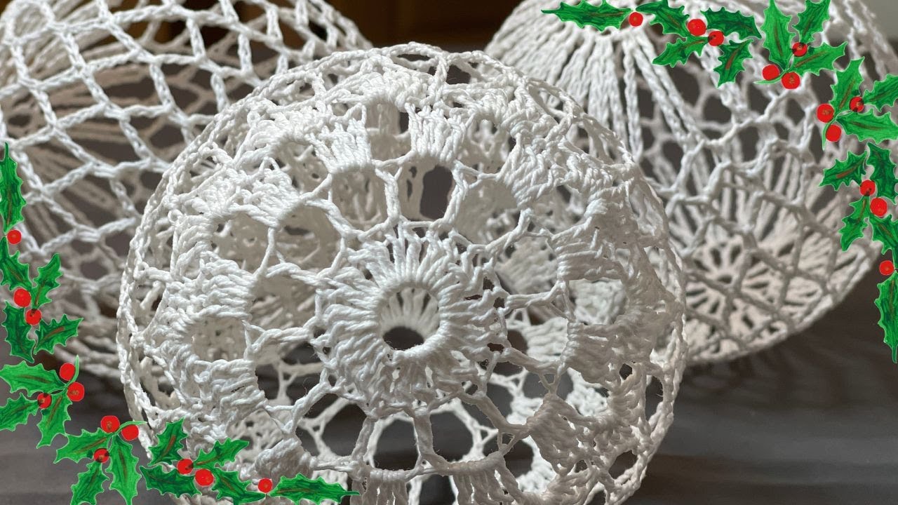 VLOGS/VAMOS FAZER BOLAS DE NATAL EM CROCHET