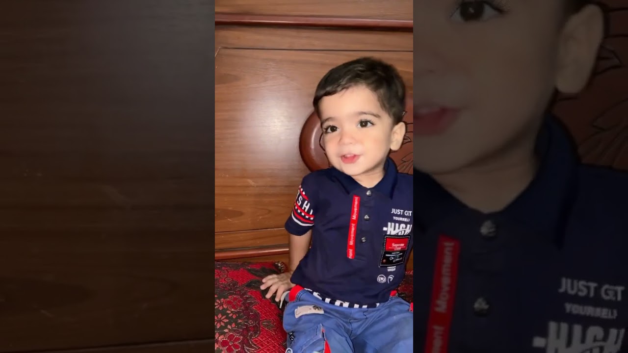 Cute kid speaking Sindhi language 
